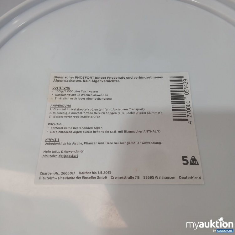 Artikel Nr. 471715: blaumacher PHOSFORT Phosphatbinder 5 kg