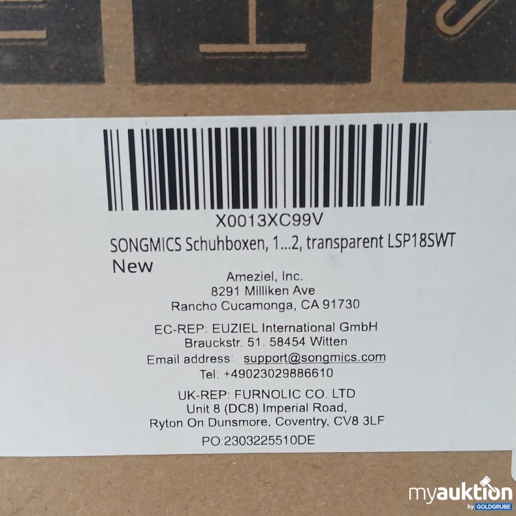 Artikel Nr. 921715: SONGMICS Schuhbox LSP18SWT