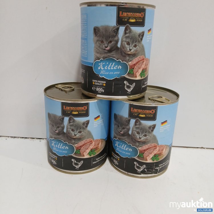 Artikel Nr. 950715: Leonardo Cat Food Kitten Rico en Ave 3×800G