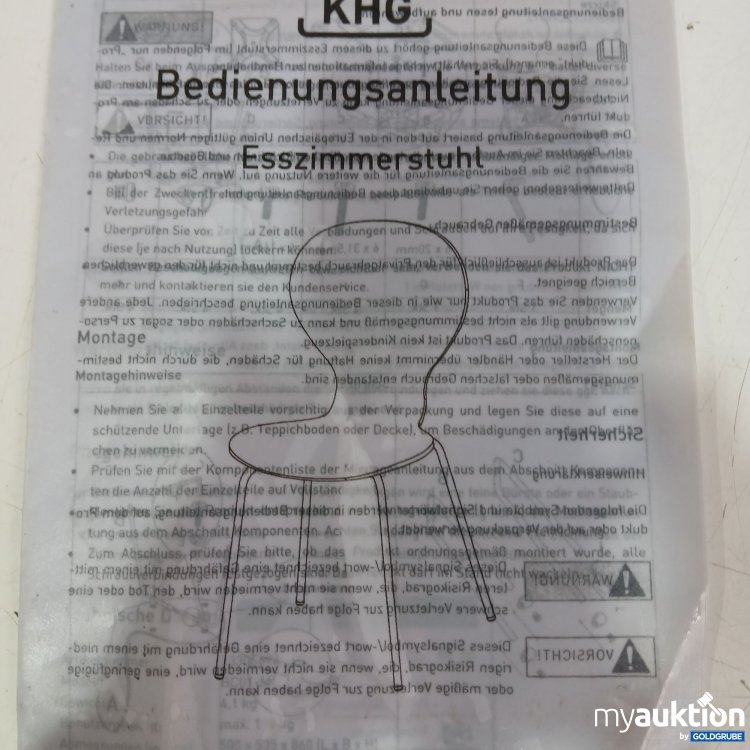 Artikel Nr. 985715 Artikel Nr. 985715: Khg Esszimmerstuhl 5stk