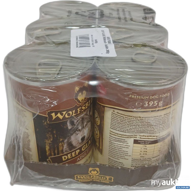 Artikel Nr. 987715: Wolfsblut Hundefutter Deep Glade Adult Rothirsch mit Kürbis 395g 6Stk
