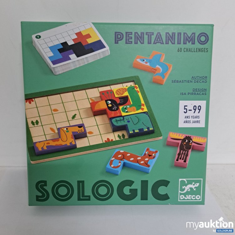 Artikel Nr. 817716 Artikel Nr. 817716: Djeco Sologic Pentanimo, Legespiel 60 Aufgaben