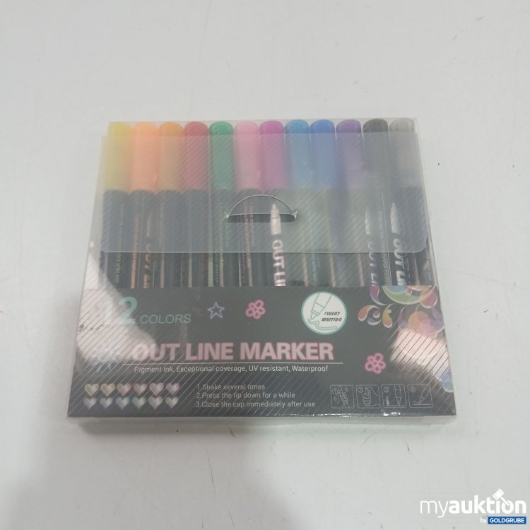Artikel Nr. 873716 Artikel Nr. 873716: 12 Colors Out Line Marker