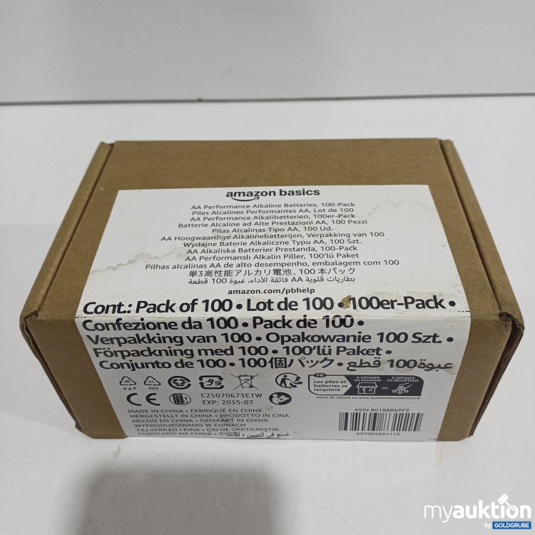 Artikel Nr. 884716: Amazone basics Batterien, AA, 100Stk.