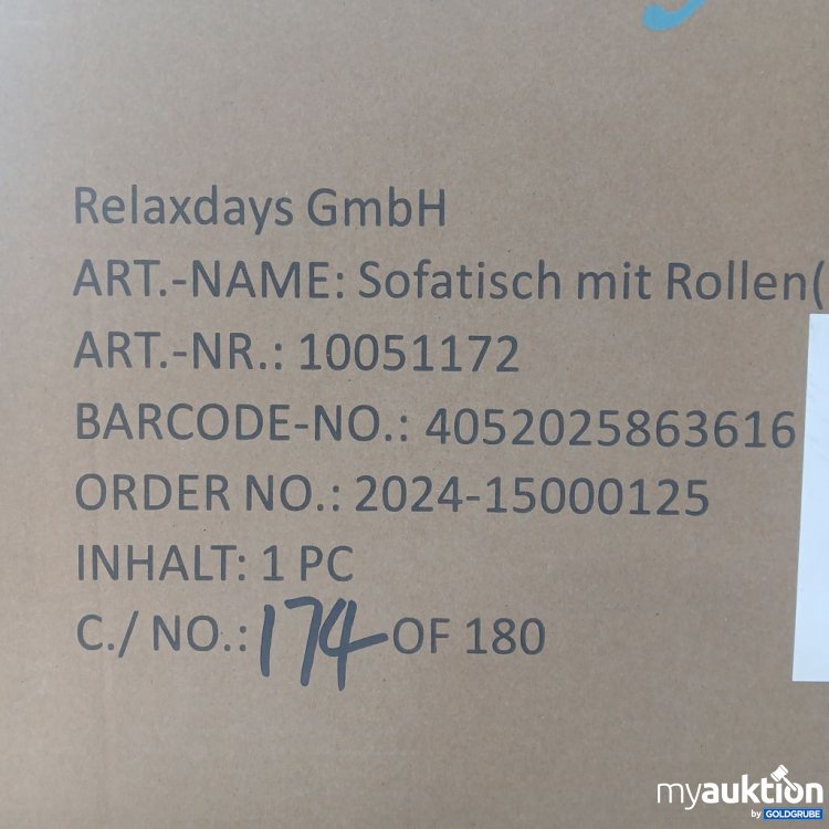 Artikel Nr. 921716: Relaxdays Sofatisch mit Rollen