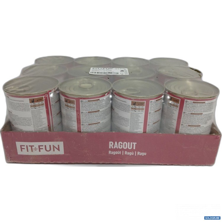 Artikel Nr. 950716: Fit+Fun für Katzen Kalb und Gemüse 12×415G