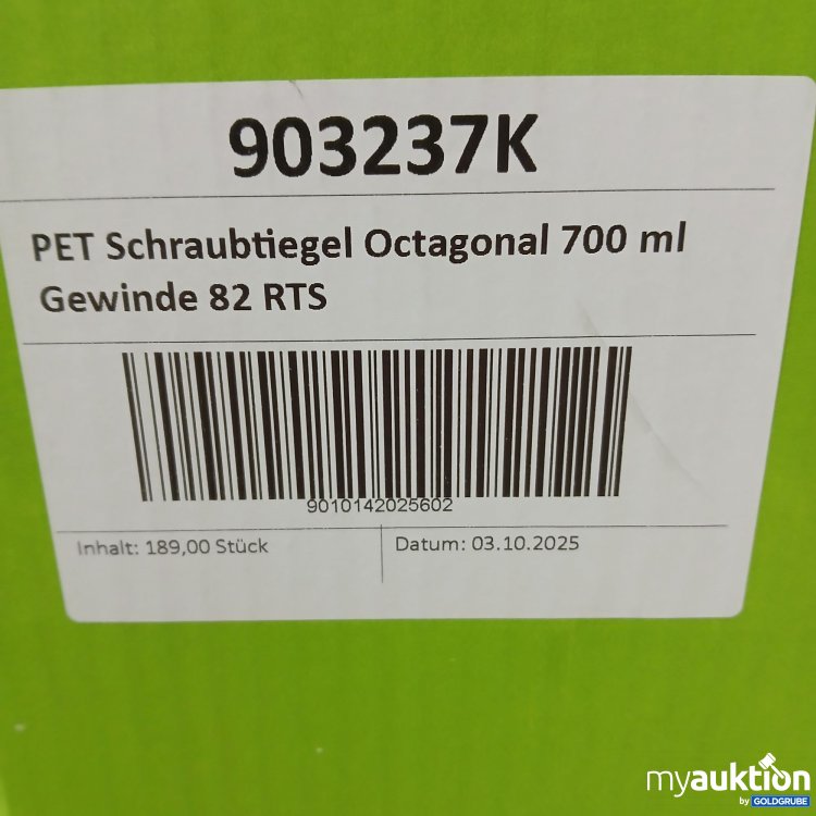 Artikel Nr. 954716 Artikel Nr. 954716: PET Schraubtiegel Octagonal 189 x 700ml Gewinde 82 RTS