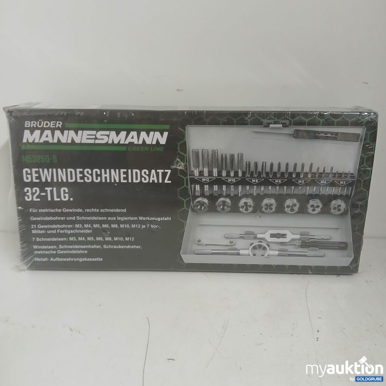 Artikel Nr. 912717 Artikel Nr. 912717: Brüder Mannesmann Gewindeschneidsatz 32-Tlg. M53250-B
