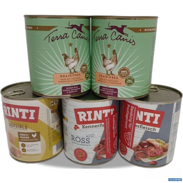 Artikel Nr. 950717: Diverses Hundefutter Rinti und Terra Canis 5 mal 800G verschiedene Sorten 