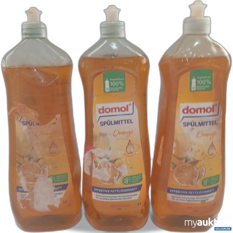 Artikel Nr. 460718 Artikel Nr. 460718: domol Spülmittel Orange 3x1L