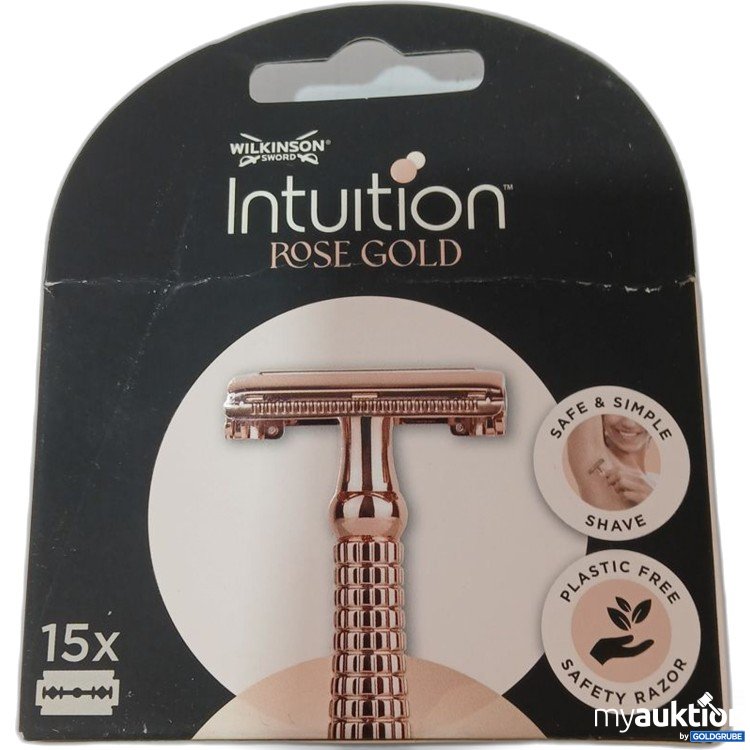 Artikel Nr. 918718 Artikel Nr. 918718: Wilkinson Intuition Rose Gold Sicherheitsrasierer 15x