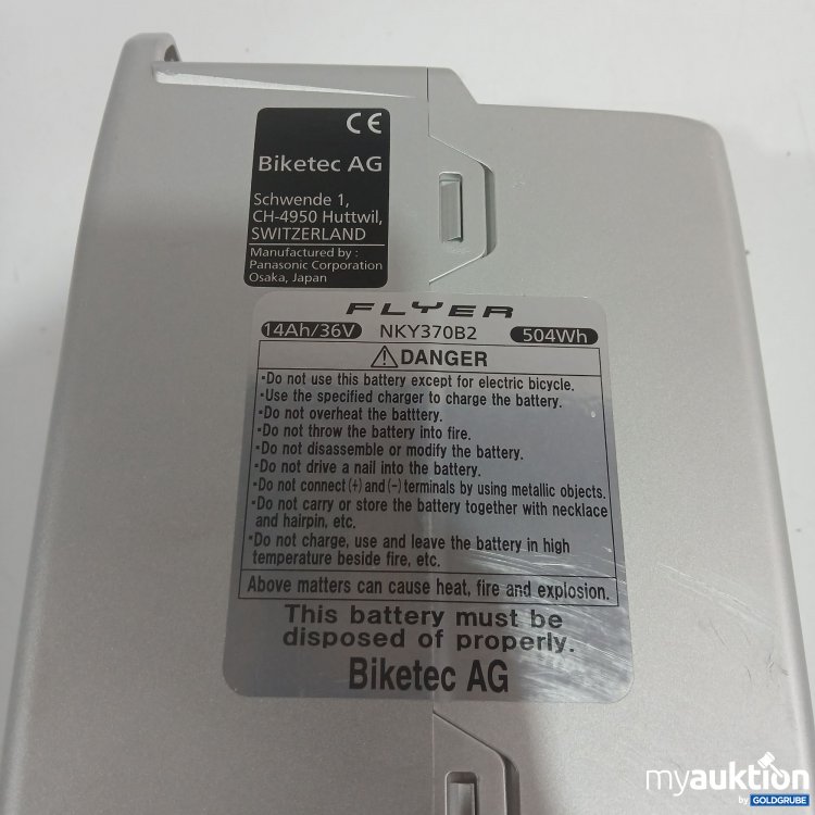 Artikel Nr. 972718 Artikel Nr. 972718: Flyer Li-Ion Battery 36V NKY370B2