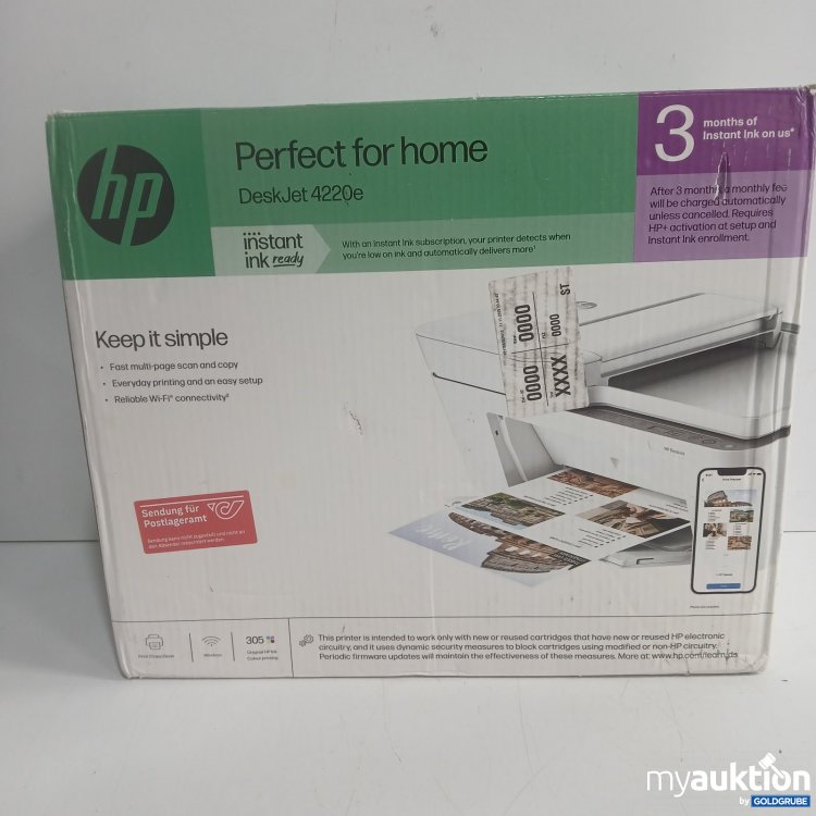 Artikel Nr. 464719 Artikel Nr. 464719: HP DeskJet 4220e Multifunktionsdrucker