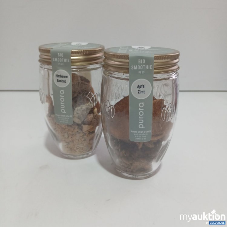 Artikel Nr. 844719 Artikel Nr. 844719: Purora Bio Smoothie Himbeere/Baobab 63g & Apfel/Zimt 44g