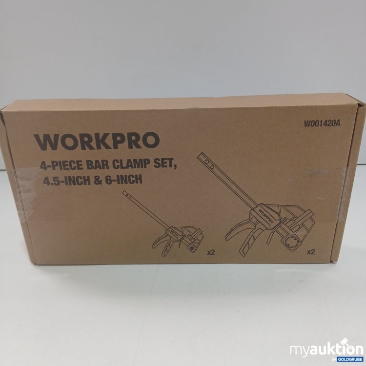 Artikel Nr. 873719 Artikel Nr. 873719: Workpro 4-Piece Bar Clamp Set W001420A
