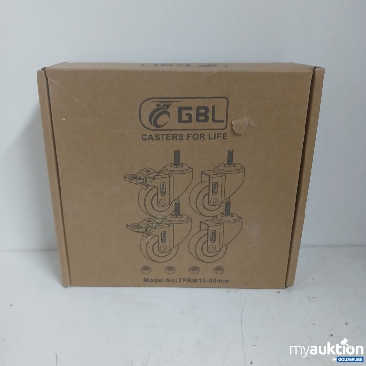 Artikel Nr. 875719 Artikel Nr. 875719: GBL 4x Möbelrollen mit 2 Bremsen TPRM10-50mm