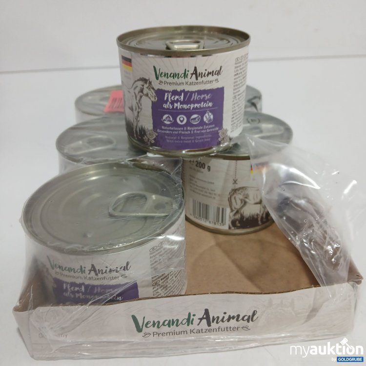 Artikel Nr. 893719: Venandi Animal Katzenfutter Pferd als Monoprotein 6x200g