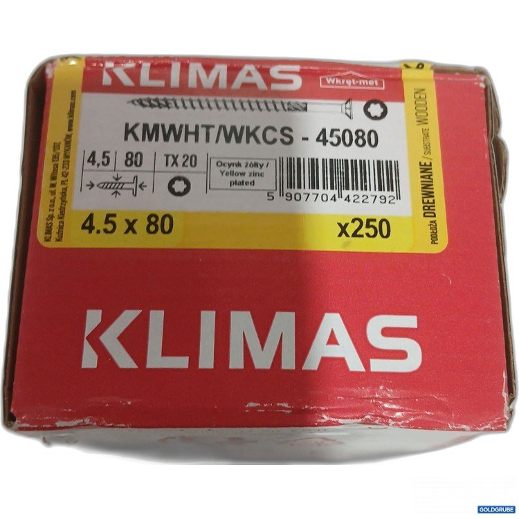 Artikel Nr. 959719: KLIMAS KMWHT/WKCS 4,5x80mm TX20 250Stk.