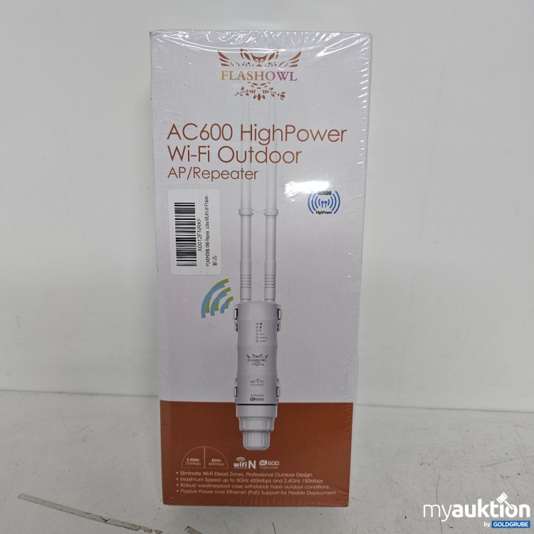 Artikel Nr. 398720 Artikel Nr. 398720: Flashowl AC600 HighPower Wi-Fi Outdoor AP/Repeater