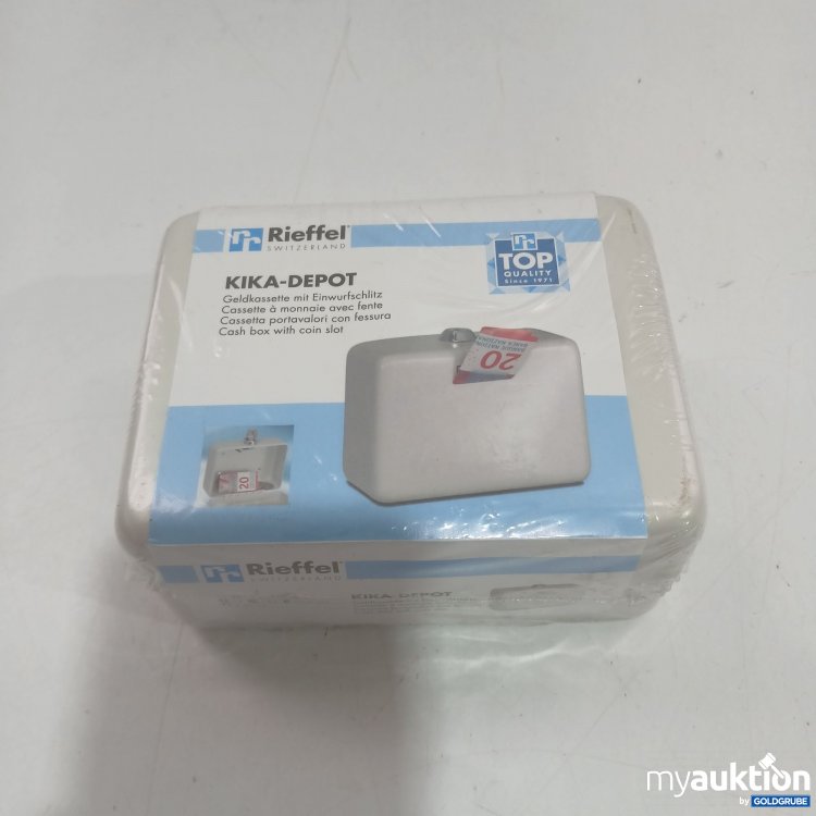 Artikel Nr. 873720 Artikel Nr. 873720: Rieffel Kika-Depot Geldkassette mit Einwurfschlitz 95x125x60,6mm