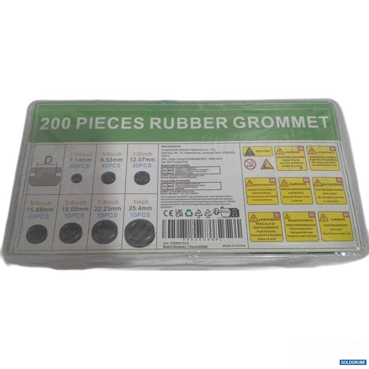 Artikel Nr. 919720: 200 Pieces Rubber Grommet