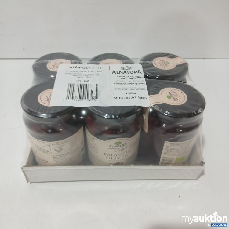 Artikel Nr. 970720: Alnatura Kalamata Oliven ohne Stein 6×350g