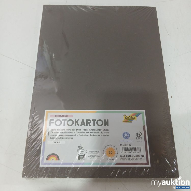 Artikel Nr. 984720: Fotokarton Dunkelbraun  DIN A4 50Blatt 