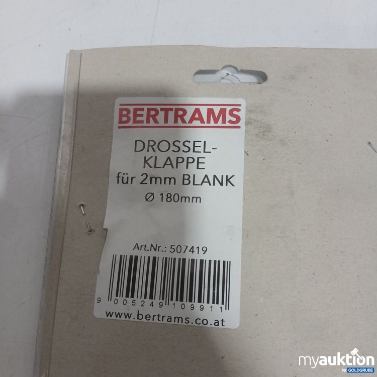 Artikel Nr. 993720 Artikel Nr. 993720: Sperrer Lose Bertram Drosselklappe 180 mm