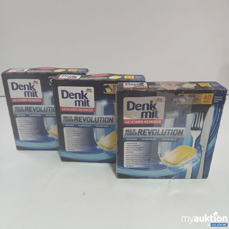 Artikel Nr. 845721 Artikel Nr. 845721: Denkmit Geschirr-Reiniger 3er Pack x40 Tabs