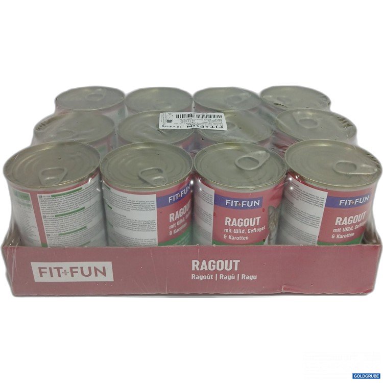 Artikel Nr. 893721: Fit+Fun Katzenfutter Ragout mit Wild, Geflügel & Karotten 12x415g