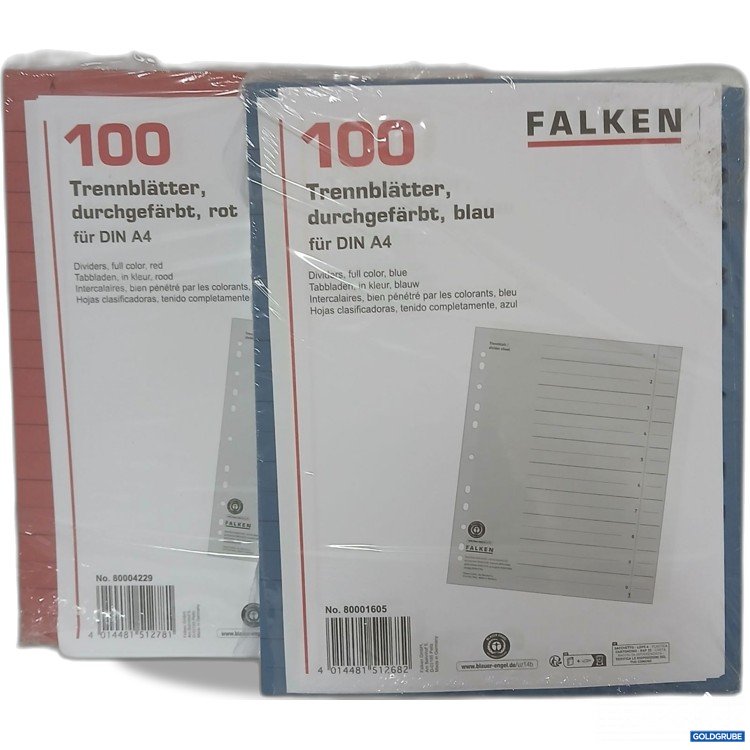 Artikel Nr. 917721: Falken 100 Trennblätter A4 