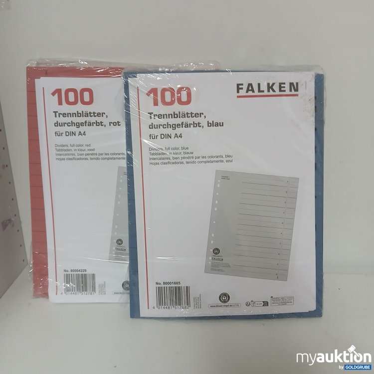 Artikel Nr. 917721: Falken 100 Trennblätter A4 