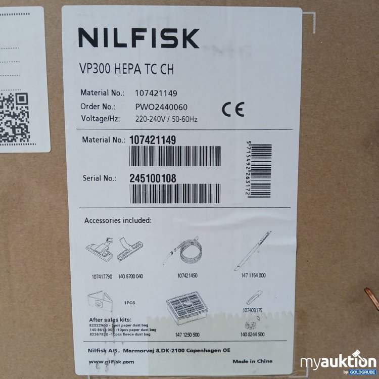 Artikel Nr. 921721: NILFISK VP300 HEPA TC CH