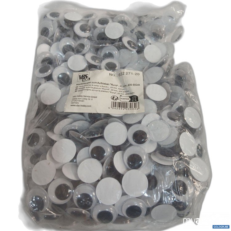 Artikel Nr. 951721: VBS Wackelaugen zum Aufkleben rund 20mm 400Stk 