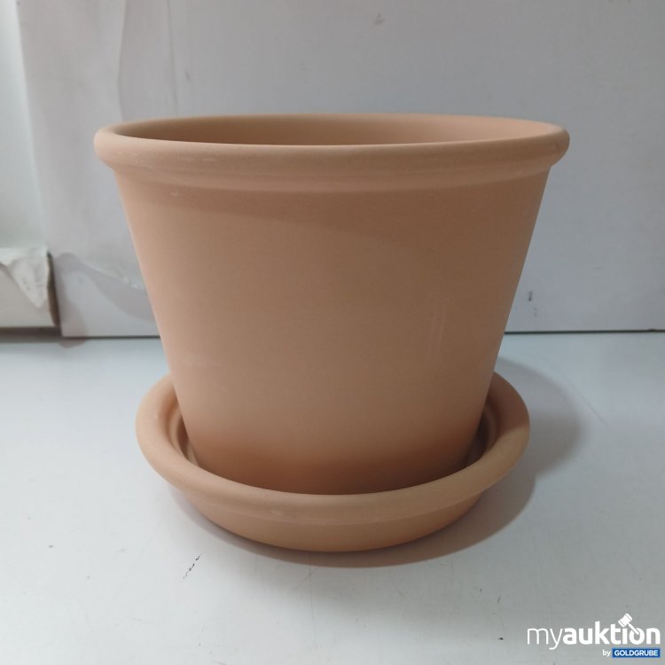 Artikel Nr. 982721: Ikea Muskotblomma Blumentopf mit Untersetzer, ca 14cm hoch, Art.No. 004.548.83