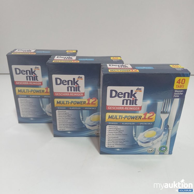 Artikel Nr. 845722 Artikel Nr. 845722: Denkmit Geschirr-Reiniger 3er Pack x40 Tabs