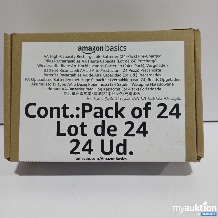 Artikel Nr. 884722: Amazone basics Batterien, AA, 24Stk., wiederaufladbar