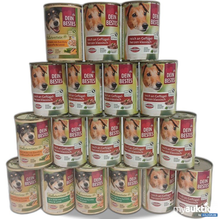 Artikel Nr. 891722: Dein bestes Hundefutter diverse Sorten 18x400g
