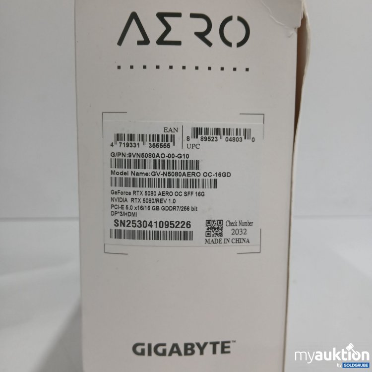 Artikel Nr. 972722: Nvidia Gigabyte Aero OC SFF 16G Geforce RTX 5080