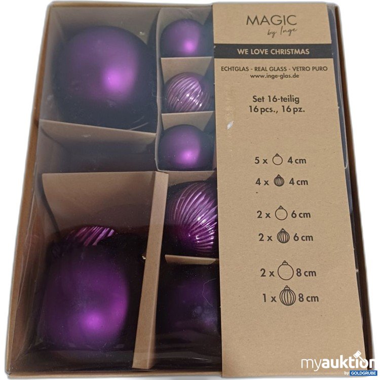 Artikel Nr. 446723: Magic by Inge Weihnachtsbaumkugeln Set 16-teilig
