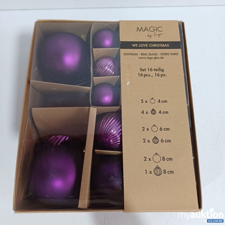 Artikel Nr. 446723: Magic by Inge Weihnachtsbaumkugeln Set 16-teilig
