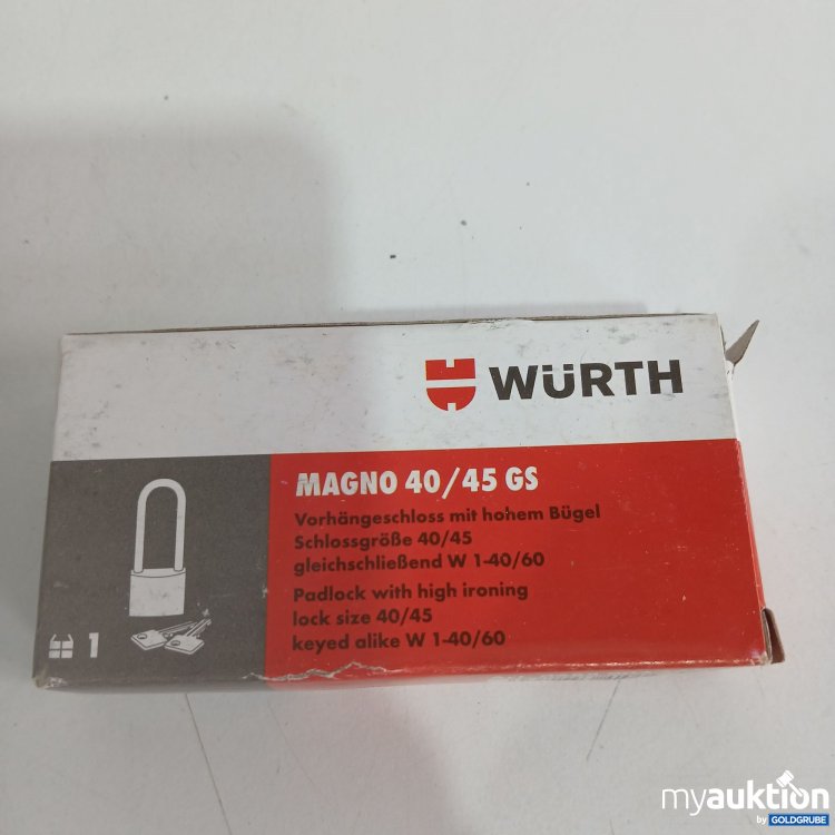 Artikel Nr. 521723 Artikel Nr. 521723: Würth Magno Vorhängeschloss mit hohem Bügel 40/45