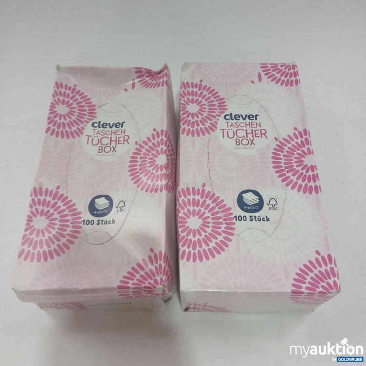 Artikel Nr. 845723: Clever Taschentücherbox 2er Pack x100 Stück 