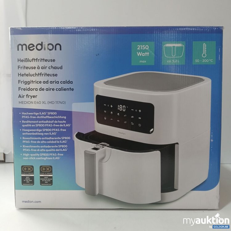 Artikel Nr. 921723: medion Heißluftfritteuse E40 XL (MD 11740) 5.2l 5.38kg