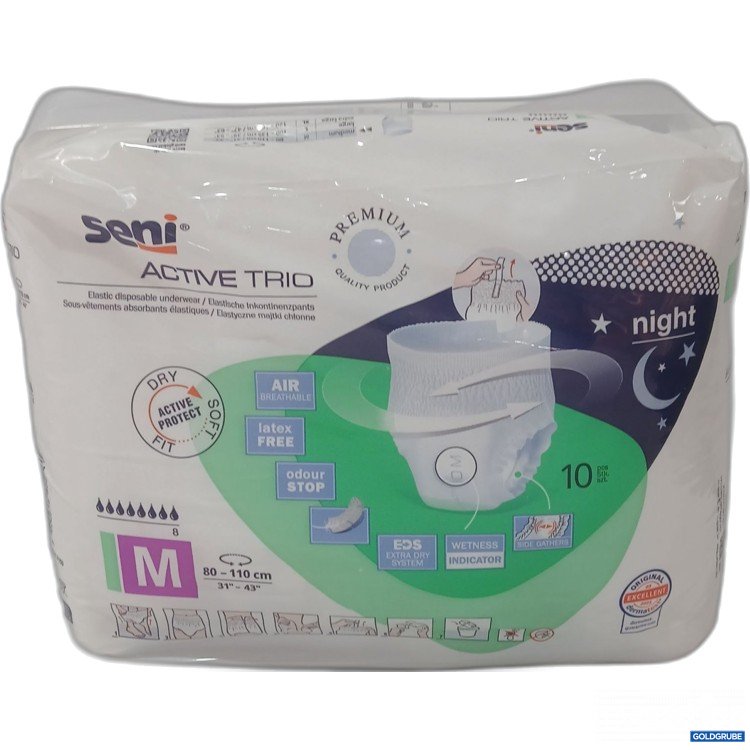 Artikel Nr. 958723: Seni Active Trio Premium Windeln Größe M 10Stück