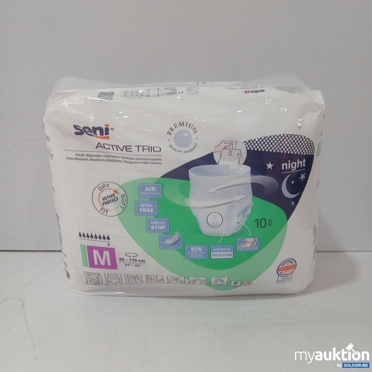 Artikel Nr. 958723: Seni Active Trio Premium Windeln Größe M 10Stück