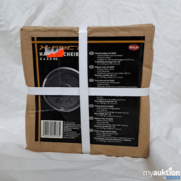 Artikel Nr. 815724 Artikel Nr. 815724: X-Fact Hantelscheiben 2x2.5 kg