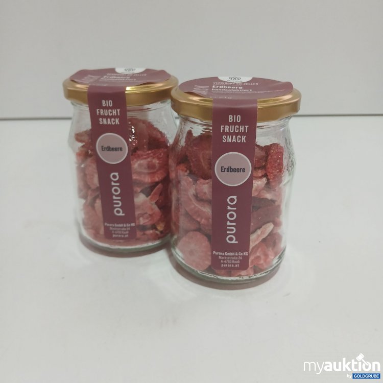 Artikel Nr. 844724 Artikel Nr. 844724: Purora Bio Frucht Snack Erdbeere 2x21g