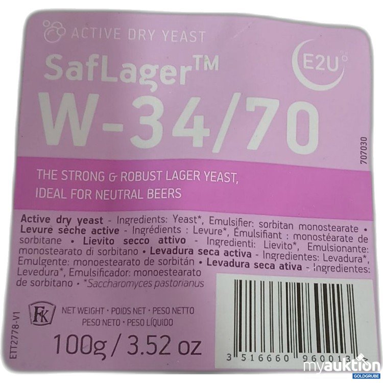 Artikel Nr. 977724: Fermentis Lesaffre SafLager W-34/70 100g