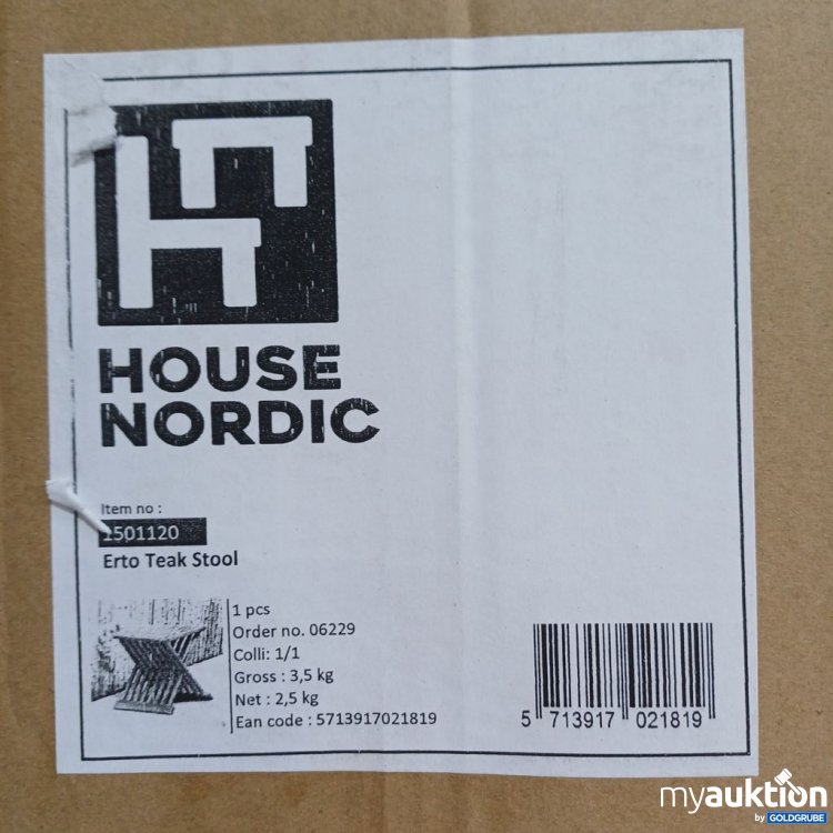 Artikel Nr. 446725: HOUSE NORDIC Erto Teak Stool 1501120